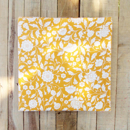 Vliving Yellow Kalamkari Premium Handcrafted Cotton Table Cover for Dining