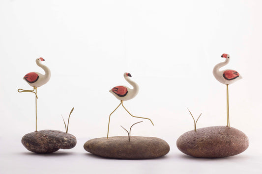 Pebble Decor – Flamingos (set of 3)