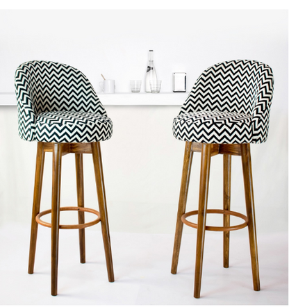 Striped Bar Stool