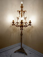 Aluminium and Crystals Floor Lamp
