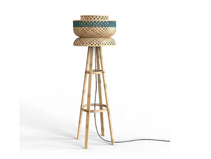 Lotus Floor Lamp in blue
