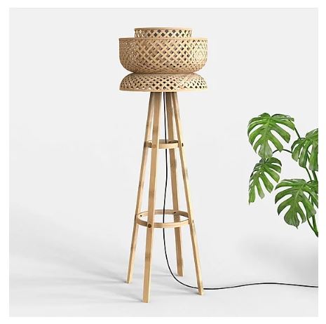 Lotus Floor Lamp in white background