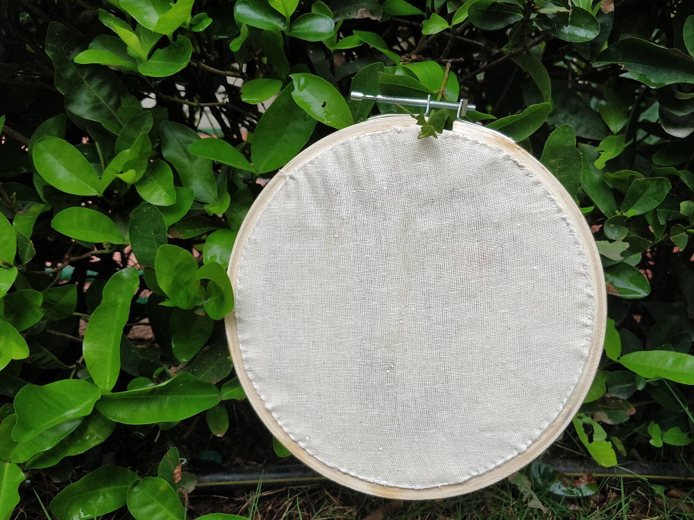 Let your mind bloom- Hand embroidered hoopart