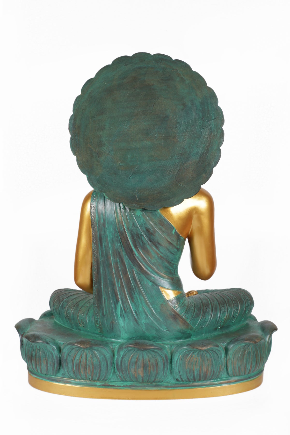 Buddha statue- Vitraka mudra-Gold