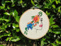 Let your mind bloom- Hand embroidered hoopart