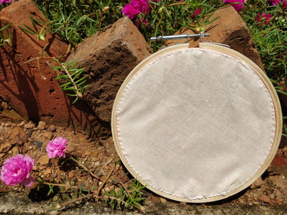 Together we grow- Minimal Hand embroidered Hoopart