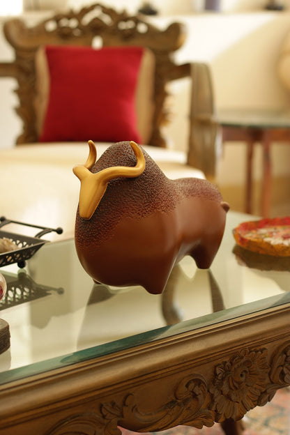 Gilded Bull- Brown