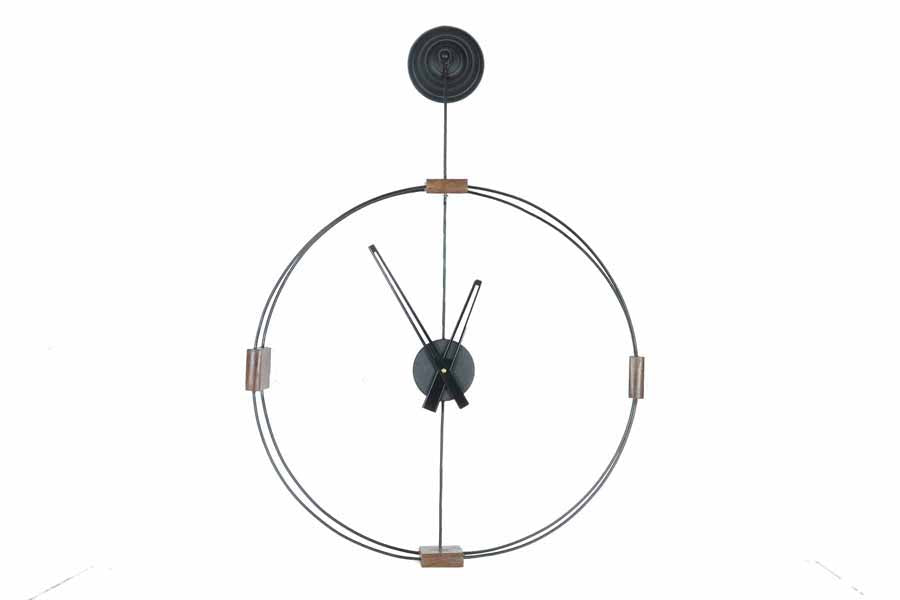 Hourbinger Big Wall Clock Vintage Black