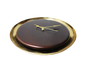 Aevum Wood and Brass Wall Clock - Brown & Gold