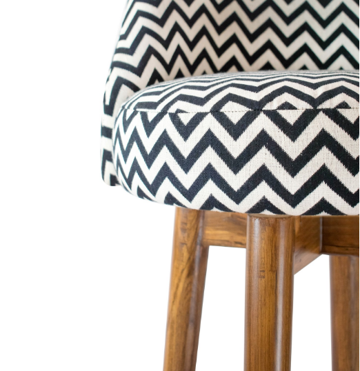 Striped Bar Stool