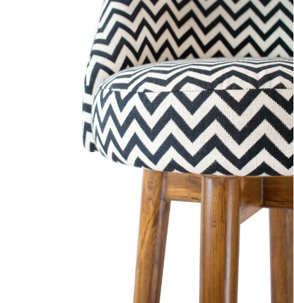 Striped Bar Stool