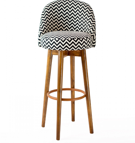Striped Bar Stool